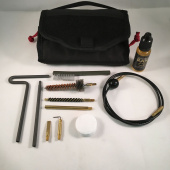Полевой набор для чистки в сумке (в комплекте мягкий шомпол, держатель патча, нейлоновый ерш, патчи,латунный скребок,нейтральное масло) 223/5.56кал DFK-AR15