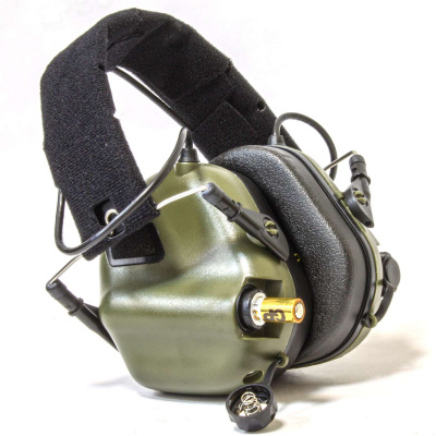 Наушники активные EARMOR M31 MOD3-FG (green)  (шумодавление активный - 84ДБ/пассивный - 22ДБ) — интернет-магазин «Комбат»