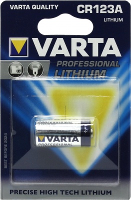 Элемент питания VARTA PROFESSIONAL LITHIUM 6205 CR123A BL1 - упаковка 1шт — интернет-магазин «Комбат»