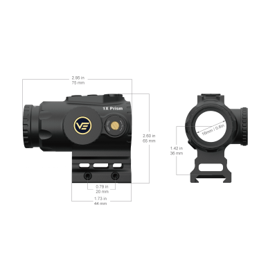 Призматический прицел Vector Optics Paragon 1x16 Micro Prism Scope (SCPS-M01) — интернет-магазин «Комбат»