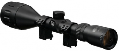 Фото  Mounmaster 4-16x50 AO IR сетка HMD (Half Mil Dot), 25,4 мм, кольца на ласточкин хвост, подсветка красным/зеленым, отстройка от параллакса, азотозаполненный NMMI41650AON