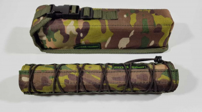Модератор Т-10 ИНТЕГРАТ 310х50 (корпус 310 мм) HUNTER MAGNUM (16 камер)  резьба  14x1/контур 18 cal.243 — интернет-магазин «Комбат»