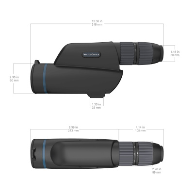 Труба зрительная Vector Optics Continental 12-40x60 ED (SCSS-02) с сеткой — интернет-магазин «Комбат»