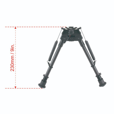 Сошки Vector Optics 9-13.5” (карбон,регулируемые, фиксация рычагом) высота от 15 до 23см (RSCFS-09) — интернет-магазин «Комбат»
