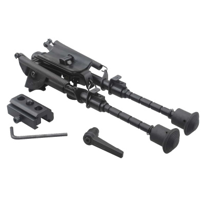 Сошки Vector Optics 6-9”  для установки на антабку (регулируемые,фиксация рычагом, +переходник на weaver) высота от 15 до 23см (SCBPS-04) — интернет-магазин «Комбат»