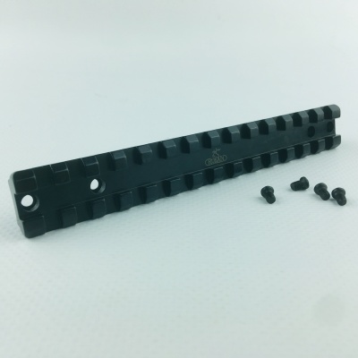 Планка Rusan Picatinny Mauser K98 (без болтов, с отверстиями B=105)  010-37 — интернет-магазин «Комбат»