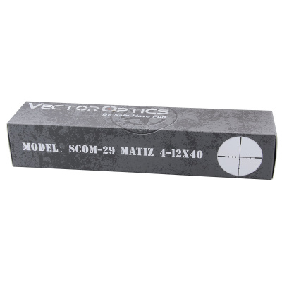 Фото  Matiz 4-12x40 AO, сетка 22LR Rimfire, 25,4 мм, азотозаполненный, без подсветки (SCOM-29)