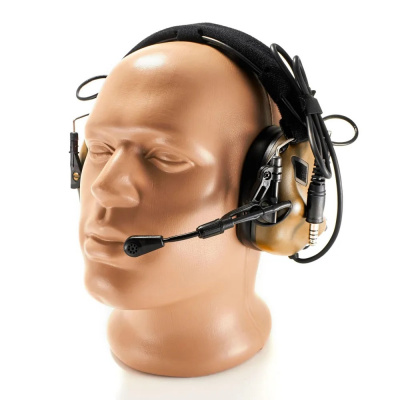 Наушники активные EARMOR M32 MOD3-TN (tan)  (с гарнитурой,  шумодавление активный - 84ДБ/пассивный - 22ДБ) — интернет-магазин «Комбат»