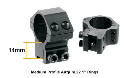 Фото  Оптический прицел Leapers UTG 3-9X32 1" Hunter Scope, AO, TF2+, Mil-dot, Airgun Rings SCP-U392AODT2