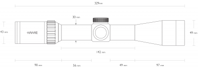 Фото  Vantage WA 30 3-9x42 IR (L4a) (подсветка точки красным) широкоугольный 14279
