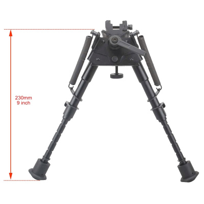 Сошки Vector Optics 6-9”  для установки на антабку (регулируемые,фиксация рычагом, +переходник на weaver) высота от 15 до 23см (SCBPS-04) — интернет-магазин «Комбат»