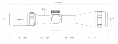 Фото  Оптический прицел Hawke Panorama 3-9×40 AO 10× ½ Mil Dot (15111)