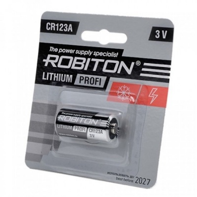Элемент питания ROBITON Profi CR123A BL1 — интернет-магазин «Комбат»