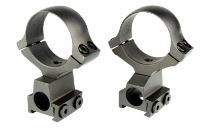 Кольца раздельные KOZAP CZ527 D30мм с окном визира (No.19*) низкие