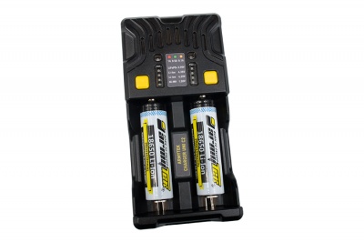 Зарядное устройство Armytek Uni C2 Plug Type-C Универсальное 2 канальное ЗУ / 1А для каждого канала / LED индикация + автоадаптер — интернет-магазин «Комбат»