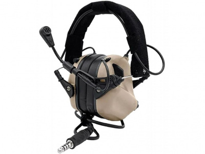 Наушники активные EARMOR M32 MOD3-TN (tan)  (с гарнитурой,  шумодавление активный - 84ДБ/пассивный - 22ДБ) — интернет-магазин «Комбат»