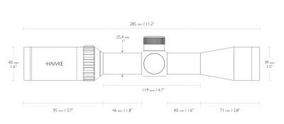 Фото  Оптический прицел Hawke Vantage IR 2-7x32 IR (Mil Dot) (азотозаполненный)  14209