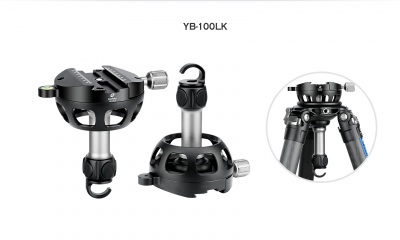Штативная полусфера Leofoto YB-100LK Long (с зажимом Arca Swiss для установки в чашу штатива 100 мм, с крючком для противовеса) — интернет-магазин «Комбат»