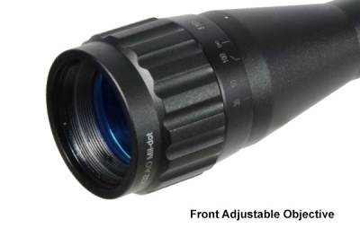 Фото  Оптический прицел Leapers UTG 3-9X32 1" Hunter Scope, AO, TF2+, Mil-dot, Airgun Rings SCP-U392AODT2