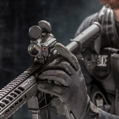 Коллиматорный прицел Firefield Impulse Compact RED DOT Sight W/RED LASER красный/зеленый, закрытый 1х22, Circle dot, Weaver (FF26029) — интернет-магазин «Комбат»