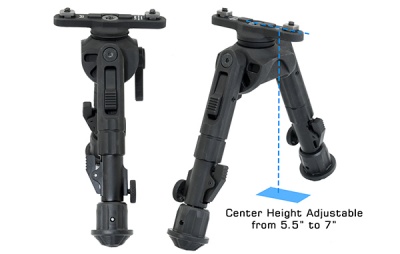Сошки Leapers UTG 360° для установки на оружие на шину M-Lock высота от 13 до 17 см (TL-BPM02) — интернет-магазин «Комбат»