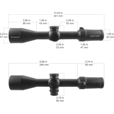 Фото  Taurus 3-18x50 FFP, сетка MPX1, 30мм, тактические барабаны, азотозаполненный, с подсветкой (SCFF-11)