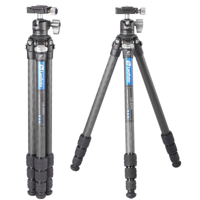 Штатив трипод Leofoto LS-224C+LH-25 CARBON (размер в собранном виде 475 мм,макс.высота 1165 мм,мин.125 мм,вес 0,9 кг. резьба 3/8) — интернет-магазин «Комбат»