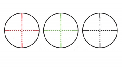 Фото  Оптический прицел Leapers 3-9x32 Hunter Scope, сетка тонкий крест с 2-х цветной подсветкой + кольца на 11мм (SCP-U392RGD)