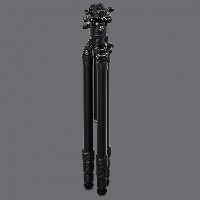 Штатив трипод Leofoto LG-324C+LH-40R (Black) CARBON (размер в собранном виде 580 мм, макс.высота 1685мм (с колонной), 1395мм (без колонны), мин.165 мм, вес 1,98 кг. резьба 3/8) — интернет-магазин «Комбат»