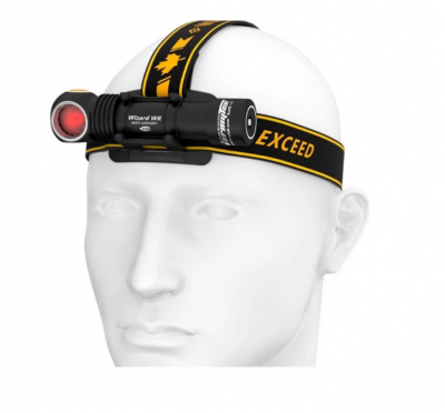 Фонарь налобный Armytek Wizard WR Magnet USB + 18650, холодный и красный свет, 1000 лм и 250 лм — интернет-магазин «Комбат»