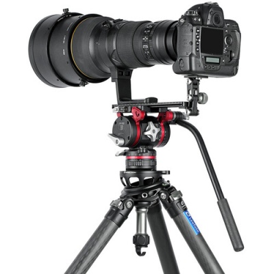 Штативная полусфера Leofoto YB-100LP (с резьбой 3/8" для установки в чашу штатива 100 мм, с крючком для противовеса) — интернет-магазин «Комбат»