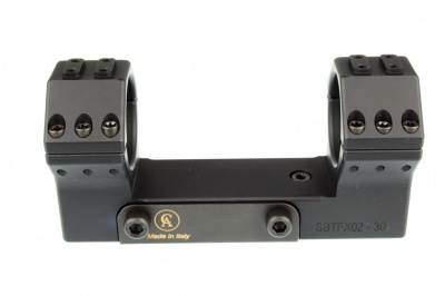 Небыстросъемный кронштейн Contessa Tactical на Weaver D30мм 0МОА с уровнем (SBTFX02) — интернет-магазин «Комбат»
