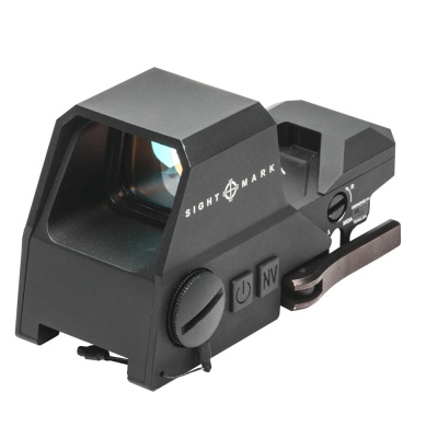 Коллиматорный прицел Sightmark Ultra Shot A-Spec открытый, 4 сетки, крепление быстросъемное на Weaver (SM26032) — интернет-магазин «Комбат»