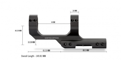 Кронштейн Vortex Cantilever 26мм с выносом (2'')  CM-102 — интернет-магазин «Комбат»