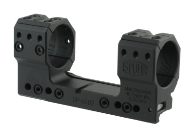 Тактический кронштейн SPUHR D30мм на Picatinny, H38mm, наклон 6 MIL/20.6 MOA (SP-6602) — интернет-магазин «Комбат»