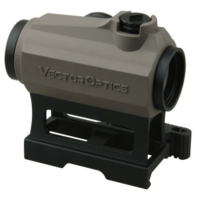 Коллиматорный прицел  Vector Optics MAVERICK 1x22 SOP 3МОА,закрытый, быстросъёмный на Weaver, резиновое покрытие, цвет FDE (SCRD-39) — интернет-магазин «Комбат»