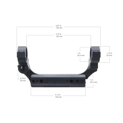 Кронштейн боковой Vector Optics D25,4мм на винтовку Мосина (КО-91/30) сталь (VDSM-12) — интернет-магазин «Комбат»