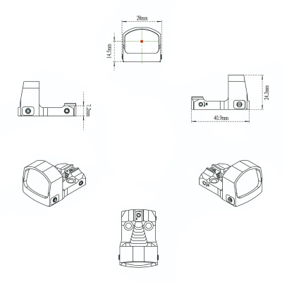 Коллиматорный прицел  Vector Optics FRENZY-S 1x17x24 точка 3 MOA, совместим с ПНВ, влагозащищенный IPX6  (SCRD-43) — интернет-магазин «Комбат»