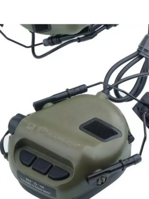 Наушники активные EARMOR M32H MOD3-FG-ARC (green)  (крепление FAST- ARC, с гарнитурой, шумодавление активный - 84ДБ/пассивный - 22ДБ) — интернет-магазин «Комбат»
