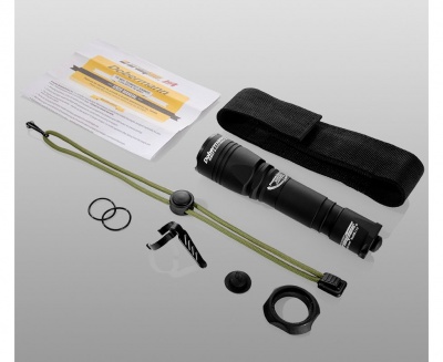 Фонарь тактический Armytek Dobermann / XP-E2 Красный 160 лм / 5°:40° / 1x18650 / или 2xCR123A — интернет-магазин «Комбат»