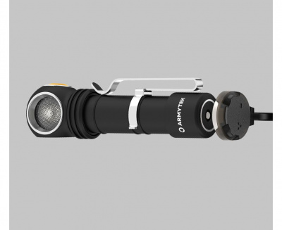 Фонарь налобный Armytek Wizard С2 WR Magnet USB, холодный и красный свет, 1100 лм и 230 лм — интернет-магазин «Комбат»