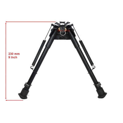 Сошки Vector Optics 9-13,5”  для установки на антабку (регулируемые,фиксация рычагом, +переходник на weaver) высота от 22 до 34см (SCBPS-05) — интернет-магазин «Комбат»