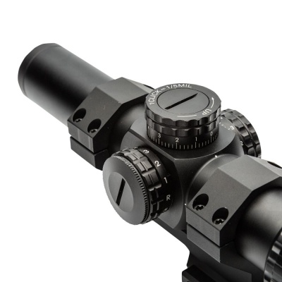 Фото  Оптический прицел Firefield RapidStrike 1-6x24 SFP Circle Dot с подсветкой, кольца в комплекте (FF13070K)