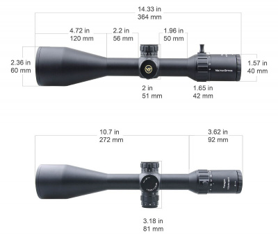 Фото  Paragon GenII 5-25x56 SFP сетка VPA-2 Mil, 30 мм, тактические барабаны, азотозаполненный, с подсветкой (SCOL-26)