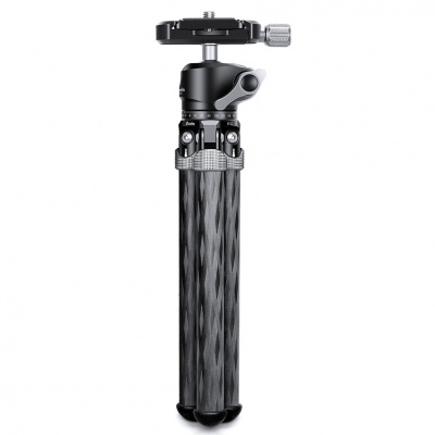 Штатив трипод настольный Leofoto MT-02+LH-22 CARBON (Arca-Swiss, размер в собранном виде 213 мм, макс 200мм,мин.85 мм,вес 0,213 кг. резьба 3/8) — интернет-магазин «Комбат»