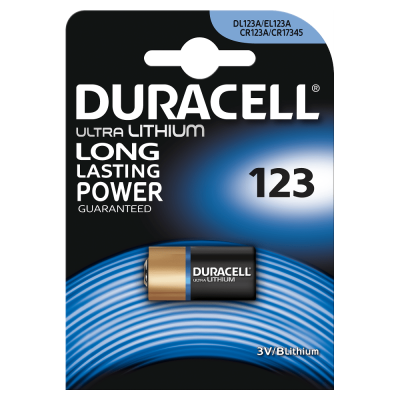 Элемент питания DURACELL ULTRA (CR123A)  BL1 — интернет-магазин «Комбат»