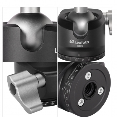 Штатив трипод Leofoto LS-224C+LH-25 CARBON (размер в собранном виде 475 мм,макс.высота 1165 мм,мин.125 мм,вес 0,9 кг. резьба 3/8) — интернет-магазин «Комбат»