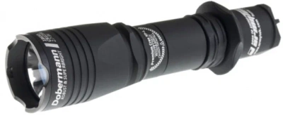 Фонарь тактический Armytek Dobermann XP-L HI Теплый, 977 лм, 1x18650 или 2xCR123A — интернет-магазин «Комбат»