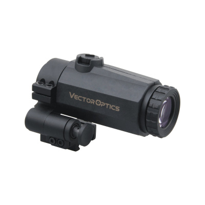 Увеличитель Vector Optics Maverick-III 3x22 Magnifier Mil, 3х-кратное увеличение, Weaver, откидной, прорезиненный, цвет черный (SCMF-31) — интернет-магазин «Комбат»