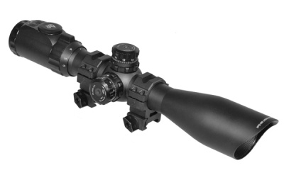 Фото  Оптический прицел Leapers UTG 30mm 1.5-6X44 IE Mil-dot, 36 Colors EZ-TAP, с кольцами SCP3-U156IEW